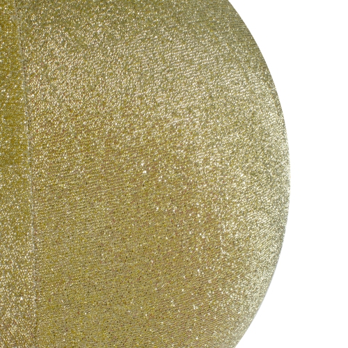 27.5" Gold Tinsel Inflatable Christmas Ball Ornament Outdoor Decoration