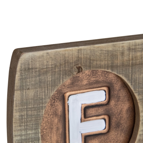 Crochet mural en bois, citrouille «&nbsp;automne&nbsp;», bronze, 20 po