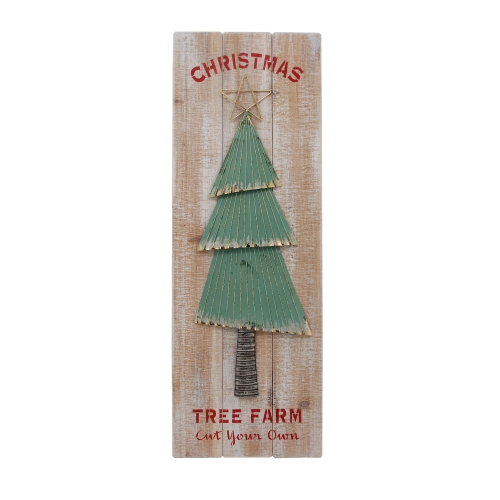 35.5" Cut Your Own Christmas Tree Farm Wooden Wall Sign