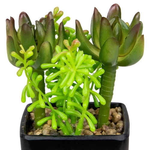 6" Potted Green Artificial Succulent Arrangement
