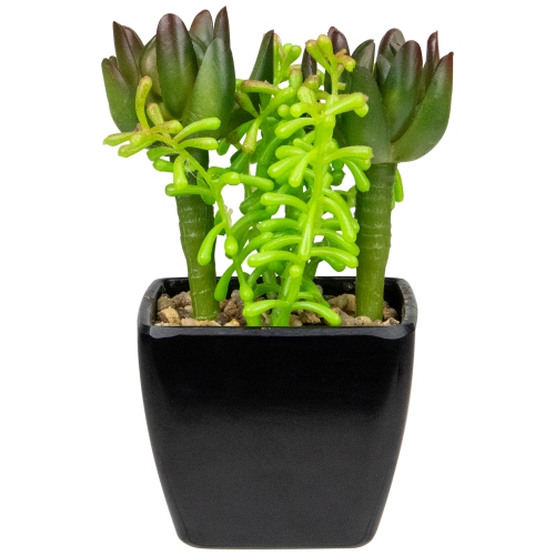 6" Potted Green Artificial Succulent Arrangement