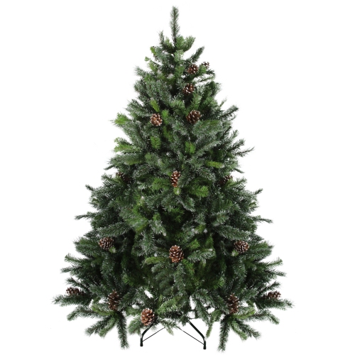 NORTHLIGHT  6.5' Full Snowy Delta Pine With Pine Cones Artificial Christmas Tree - Unlit I love it! Would recommend