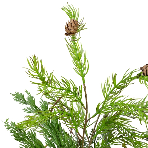 2' Potted Mixed Pine, Cedar and Twig Artificial Christmas Tree - Unlit