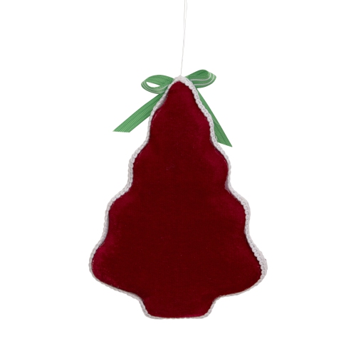7.5" Red and Green Peppermint Tree Christmas Ornament