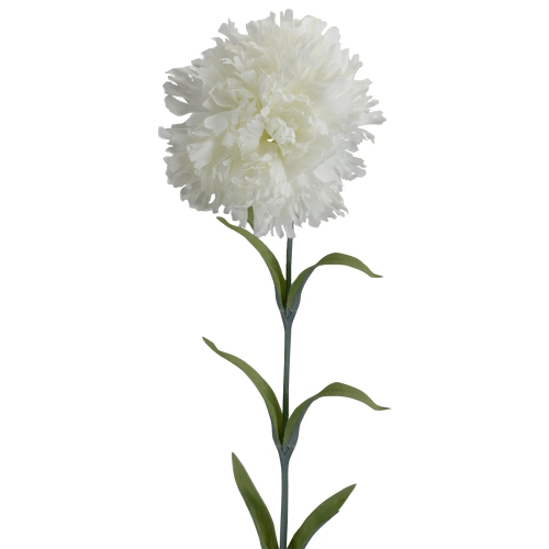 24" White Carnation Artificial Flower