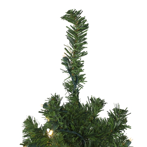 4' Pre-Lit Mixed Classic Pine Medium Artificial Christmas Tree - Warm Clear LED Lights