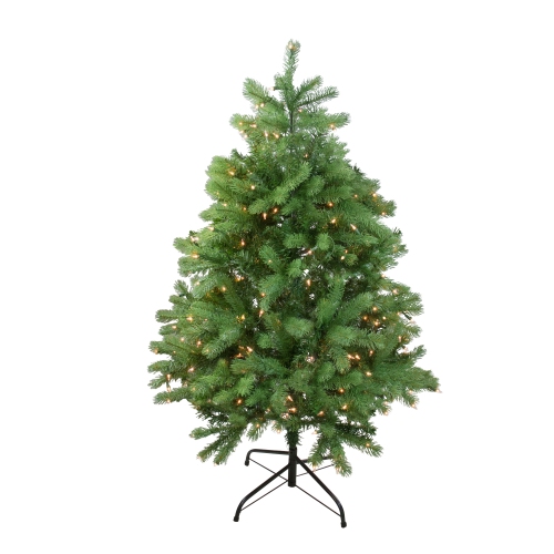 NORTHLIGHT  4' Pre-Lit Full Noble Fir Artificial Christmas Tree - Clear Lights