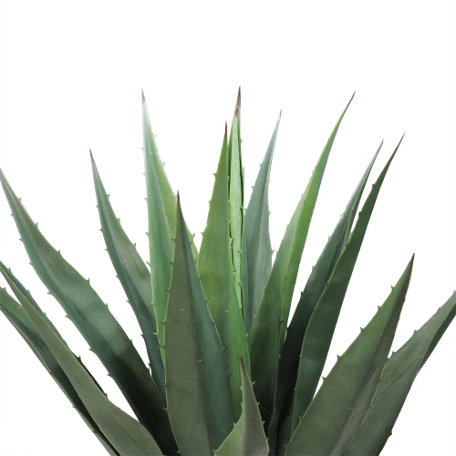 30" Green and Brown Potted Artificial Agave Succulent Plant
