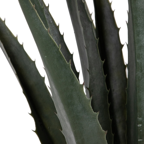 30" Green and Brown Potted Artificial Agave Succulent Plant