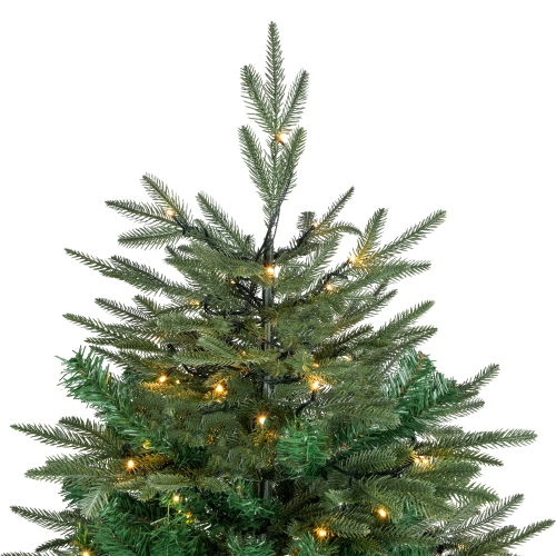Sapin de Noël artificiel illuminé Hudson de 7.5 pi, lumières à DEL blanc chaud