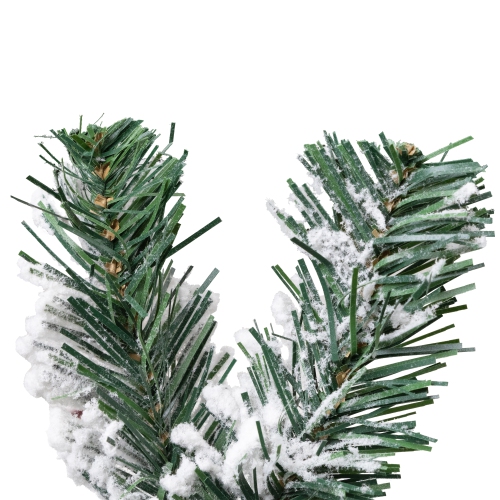 9' x 10" Flocked Madison Pine Artificial Christmas Garland, Unlit