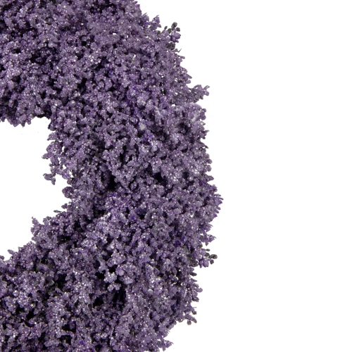 Purple Lavender Artificial Spring Floral Wreath, 18-Inch, Unlit