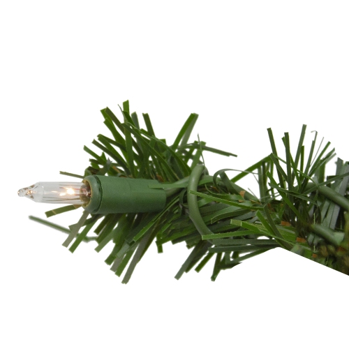 Deluxe Windsor Pine Artificial Christmas Wreath - 16-Inch, Clear Lights