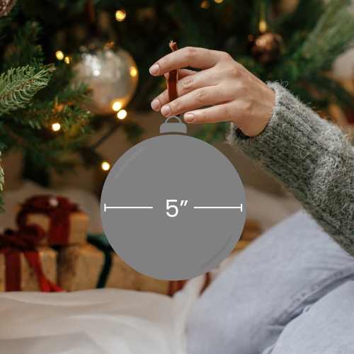 5" Gold and Silver Sequin Ball Christmas Ornament