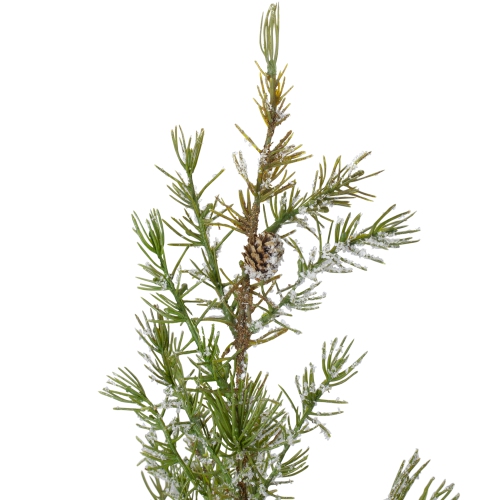 28" Potted Frosted Pine Artificial Christmas Tree - Unlit