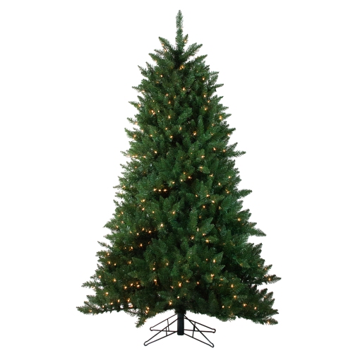 NORTHLIGHT  7.5' Pre-Lit Medium Montana Pine Artificial Christmas Tree - Clear Lights