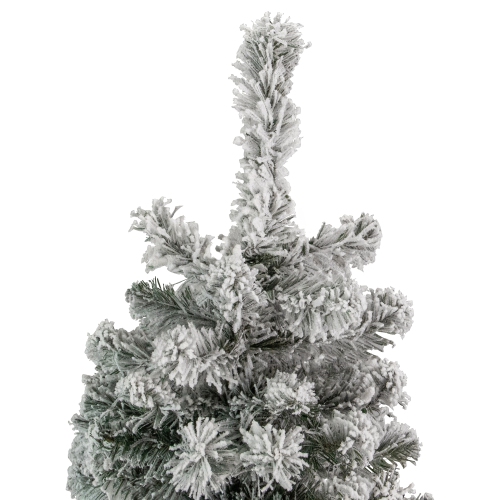 4.5' Flocked Madison Pine Artificial Christmas Tree, Unlit