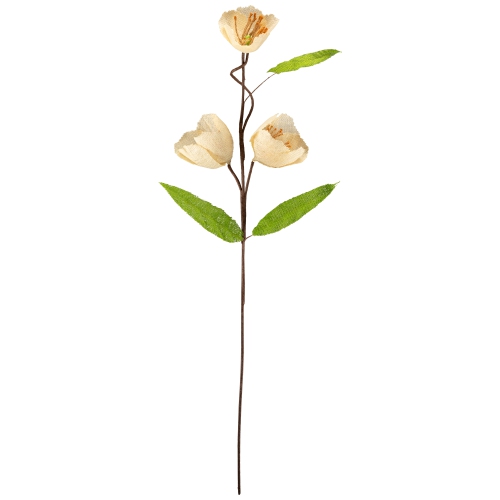 28" Yellow and Green Artificial Spring Floral Pick