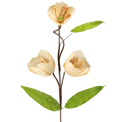 28" Yellow and Green Artificial Spring Floral Pick