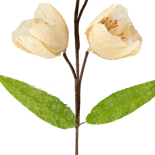 28" Yellow and Green Artificial Spring Floral Pick