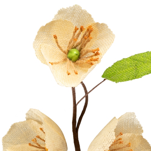 28" Yellow and Green Artificial Spring Floral Pick