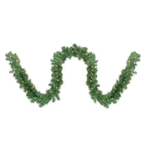 4-Piece Artificial Wolcott Spruce Christmas Tree, Wreath and Garland Set, Clear Lights