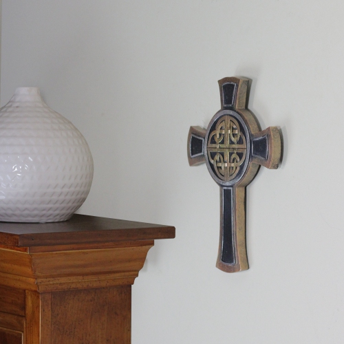 9.25" Single Celtic Knot Designed Religious Wall Cross