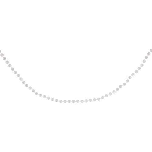 33' x 0.25" Clear Iridescent Beaded Artificial Christmas Garland - Unlit
