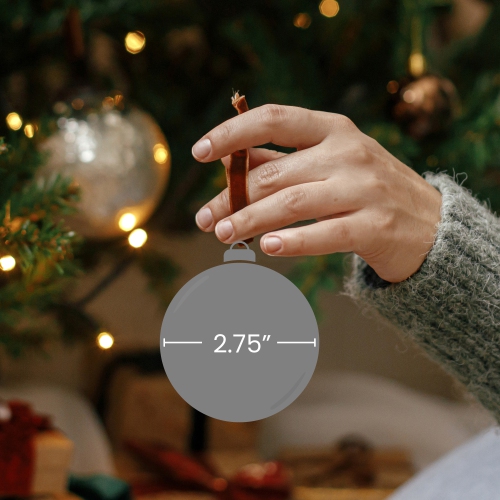 Boule de Noël incassable brillante de calibre commercial, 2.75 po