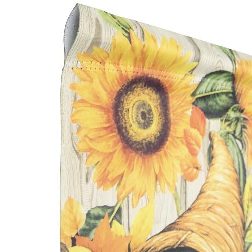 Cornucopia and Flowers Autumn Harvest Outdoor Garden Flag 28" x 40"