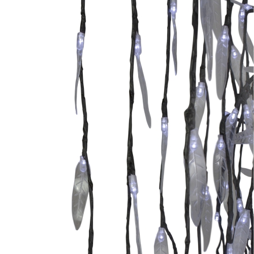 Décoration de Noël d’extérieur en saule illuminé de 6 pi – lumières à DEL blanc pur