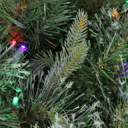 Pre-Lit Ashcroft Cashmere Pine Commercial Artificial Christmas Wreath - 72-Inch, Multi LED Lights