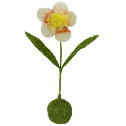 NORTHLIGHT  19" Green And Artificial Spring Floral Tabletop Decor In Yellow