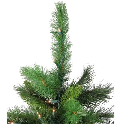 3' Pre-Lit Potted New Carolina Spruce Medium Artificial Christmas Tree - Clear Lights