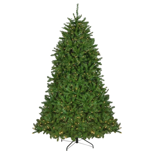 7.5' Pre-Lit Rockwood Pine Artificial Christmas Tree, Clear LED Lights