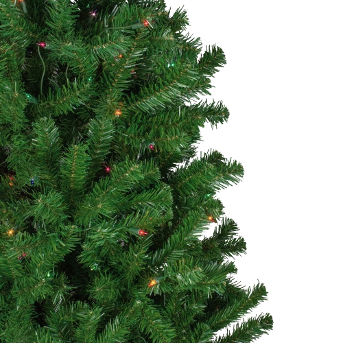 7' Pre-Lit Norfolk Spruce Artificial Christmas Tree, Multi Lights
