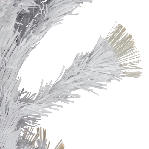 3' Pre-Lit White Fiber Optic Artificial Christmas Tree, Warm White Lights