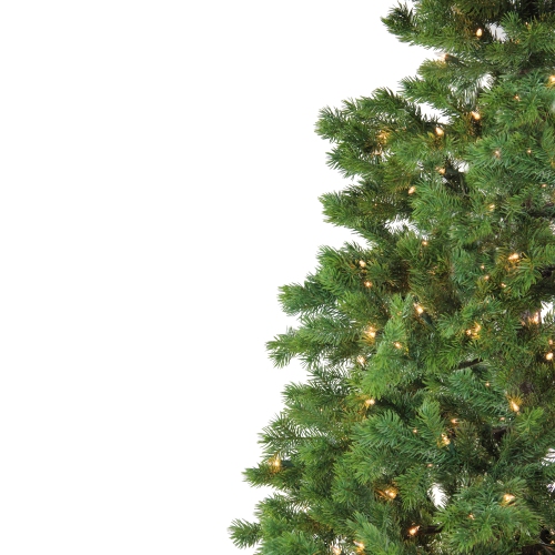 6.5' Pre-Lit Medium Pine Artificial Christmas Tree - Clear Dura-Lit Lights