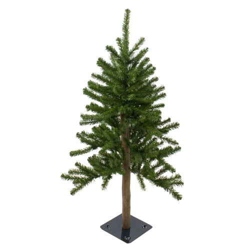 NORTHLIGHT  3' Pre-Lit Alpine Artificial Christmas Tree - Clear Lights