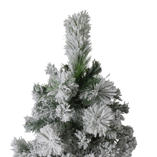 6.5' Flocked Somerset Spruce Artificial Christmas Tree - Unlit