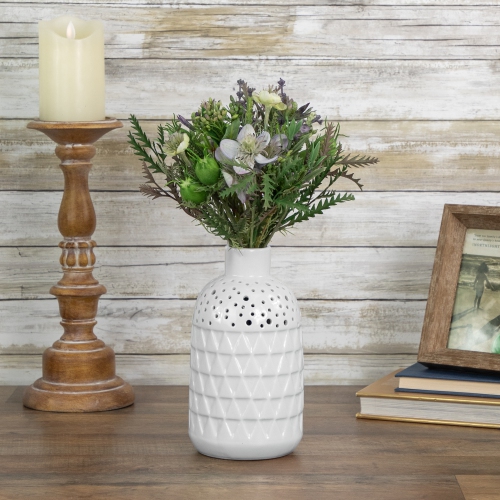 11.5" Nigella Pod and Protea Artificial Floral Bouquet