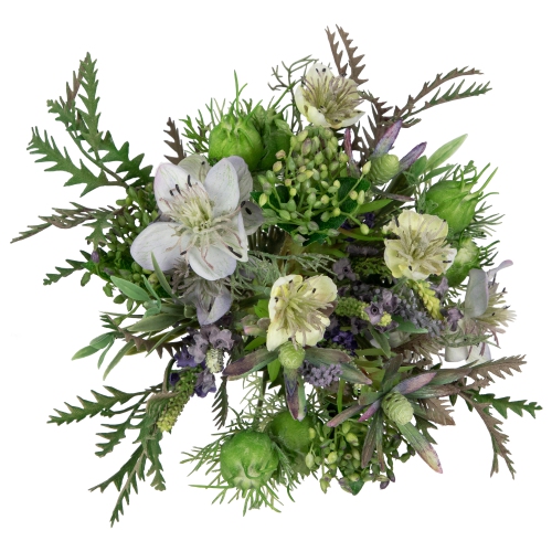 11.5" Nigella Pod and Protea Artificial Floral Bouquet