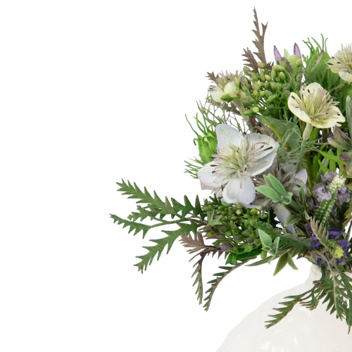 11.5" Nigella Pod and Protea Artificial Floral Bouquet