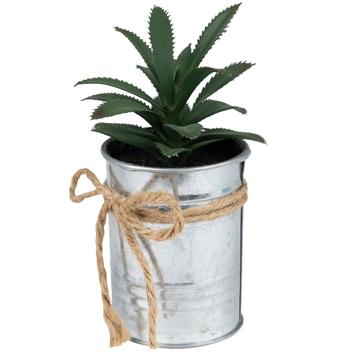 6" Green Tropical Artificial Mini Potted Plant