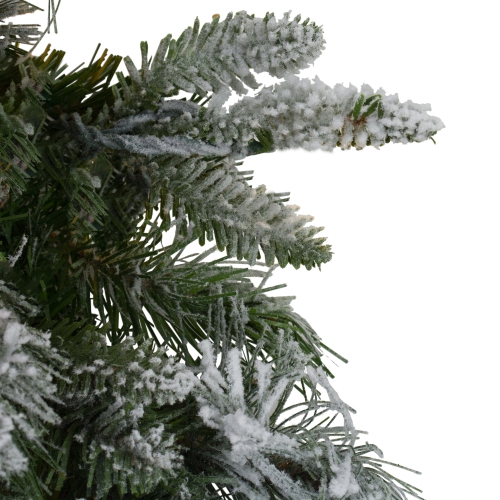 Flocked Rosemary Emerald Angel Pine Artificial Christmas Wreath - 30-Inch, Unlit