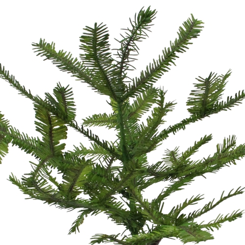 17" Green Artificial Mini Pine Tree in Paper Mache Pot