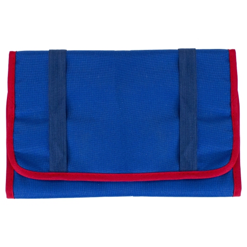 Organisateur de pare-soleil pliable rouge et bleu 11 po à usages multiples