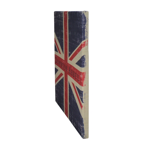 14.5" Downton Abbey British Union Jack Natural Beige Decorative Hanging Wall Art