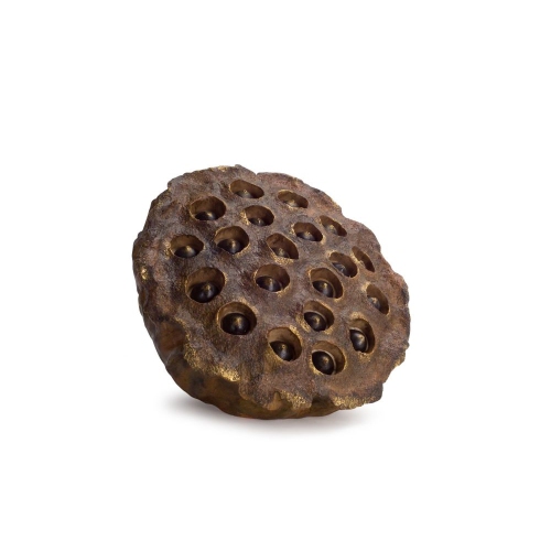 MELROSE  11.5" Decorative Lotus Flower Inspired Seed Pods Wall Or Table Decoration In Brown