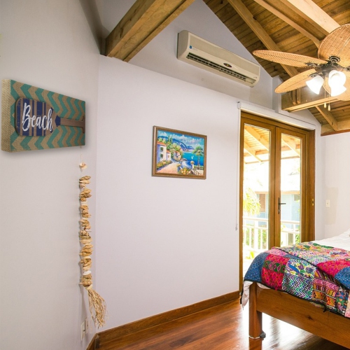 Aqua Blue Chevron Burlap with “Beach" Wood Look Oar Linen Wall Art 24"